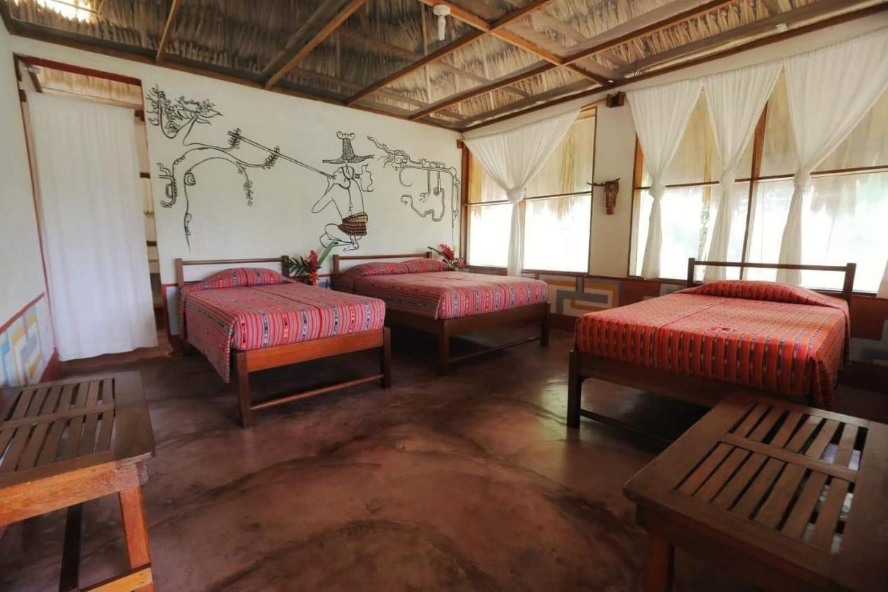 Laguna Yaxha Ecolodge El Sombrero מראה חיצוני תמונה